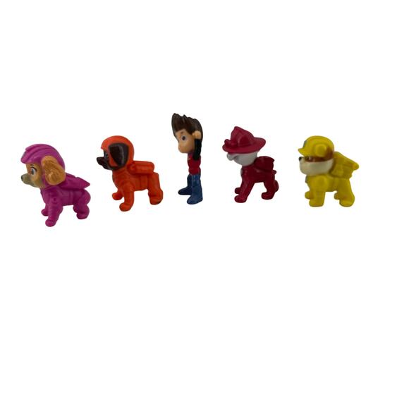 Paw Patrol Figures 5 Pack Motionless Toy Skye Zuma Ryder Marshall Rubble Cake - Picture 4 of 6